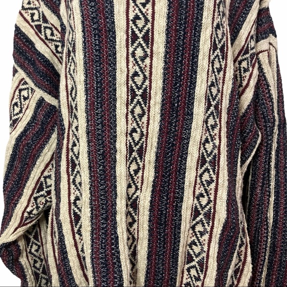 Vintage Saddlebred Geo Striped Cotton Knit Sweater - Picture 4 of 8